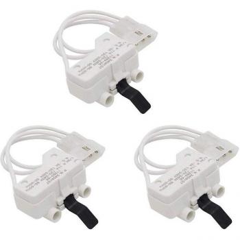 Interrupteur de porte sèche-linge compatible 3 pièces Whirlpool Kenmore AP6008561 PS11741701