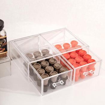Boîte de rangement anti-poussière pour capsules DOLCE GUSTO NESPRESSO, acrylique, 2022