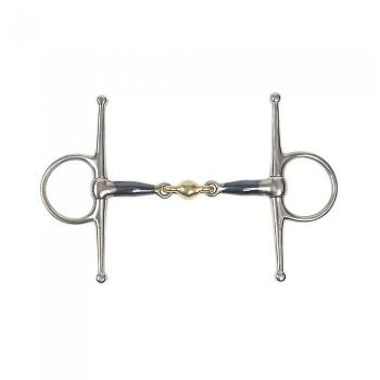Bit de Mejilla Completa Snaffle de Hierro Dulce 5in Azul