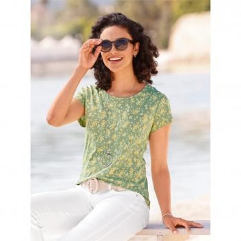 Buntes Kurzarm‑Rundhals Shirt 42 – „Druck‑Inspiration“
