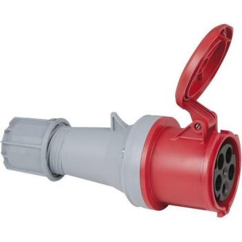 CEE 63/5 400 V Netzstecker, weiblicher Anschluss, rot – IP44