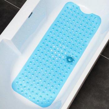 AquaShield 4′×2′ Shower and Bathtub Mat – Anti‑Slip, Reusable Suction Cup Design