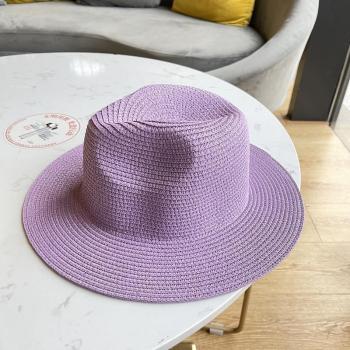 Colorful Straw Hat Summer Fedora