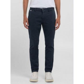 Benni Regular Slim Herren-Chinos – Replay, Blau, 33/32, regular fit lang, Webstoff