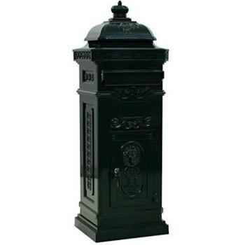 Letterboxes Pillar Letterbox Aluminium Vintage Style Rustproof One Size