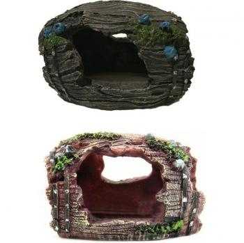 Aquarium Background Barrel Cave Ornament