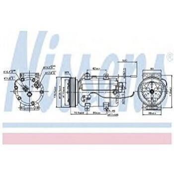 Nissens AC Compressor 89101 voor Audi A6 C4 Berline