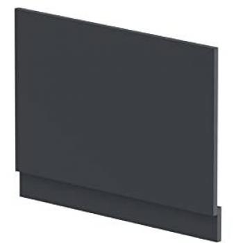 Satin Anthracite 750mm Modern Bath End Panel with Plinth
