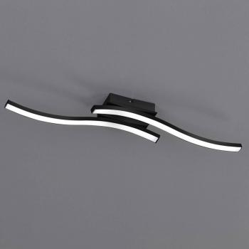 Plafoniera LED Trio Route 2 bracci ondulati