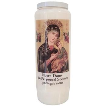 Bougie de neuvaine 9 jours Notre Dame du Perpétuel Secours
