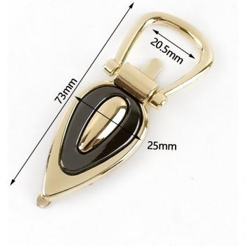 Cierre de tornillo para accesorios de bolso