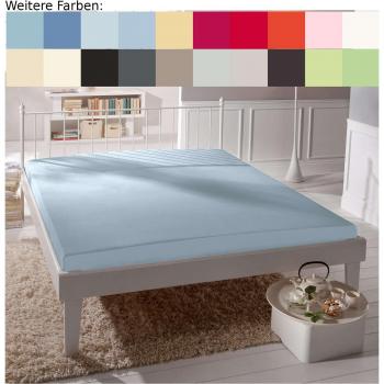 Elegante Spannecke Mako‑Jersey 28 cm, blau (Ciel)