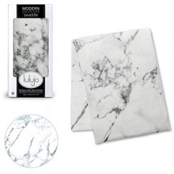 Lulujo Tissu Mousseline de Bambou Marbre 120x120 cm