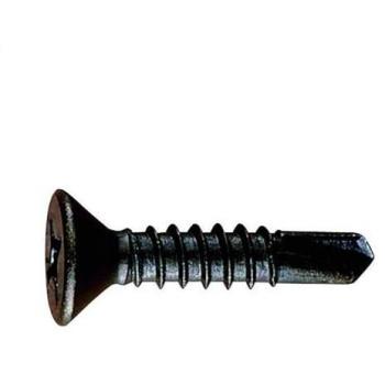 Tornillo broca cabeza plana 3,5 x 19 mm negro 500 unidades