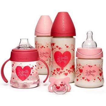 Suavinex Little Star Biberon e Succhietto Rosa