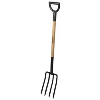 Horca de jardín con mango de madera y acero de carbono 114cm GROWN