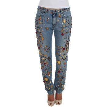 Dolce & Gabbana Jeans Affusolati in Cotone Blu