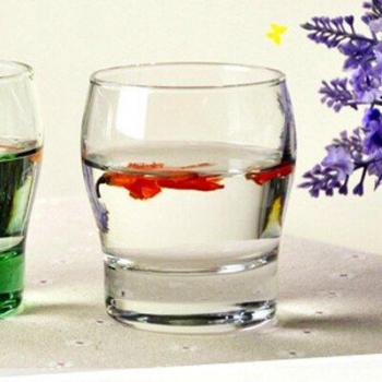 Tazas de vino y cerveza de vidrio azul (2 unid/set)