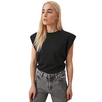 Camiseta Negra Trendyol Ajuste Slim Fit