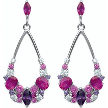 Piedras de Lily M5565 Burbujas Sissi Rosa-Violeta Doradas 30x14 mm