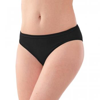 Webgummi‑Elastik Damen‑Slip 5er Pack – Comazo, Schwarz, Größe 44