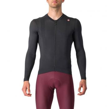Maillot Castelli Espresso 3XL Manches Longues Noir Clair