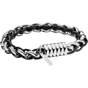 Police – Bracelet S14AEC01B, acier inoxydable argenté, modèle homme
