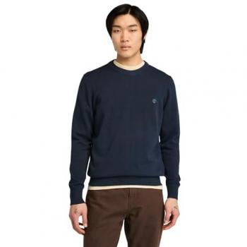 Timberland Williams River Cotton Sweater, Male, Dark Sapphire, Size: M