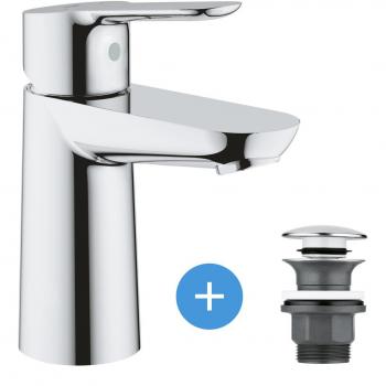 Set Mezclador Grohe S Push‑Open para Lavabo y Rebosa