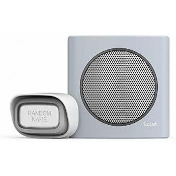 Campanello Senza Fili Extel Dibi Flash Soft Grigio Chiaro 200m 6 suonerie