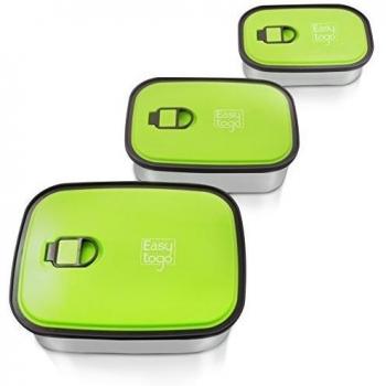 Caja Portátil Anti‑Goteo – Estuche de Alimentos de Acero Inoxidable, Perfecto para Almuerzos Saludables