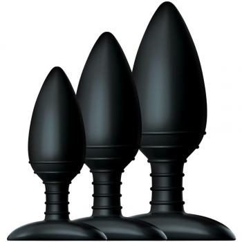 Nom détaillé 2: Ensemble de trois plugs anaux Nexus avec contrôleur télécommandé