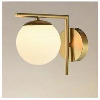 Luce Attaccabile G9: Sfera di Vetro in Oro – Minimalismo