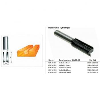Fresa dritta per legno 12 mm Condor