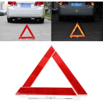 Roadside Assist Safety Triangular Red Reflective Vehicle Warning
