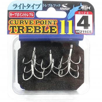 Shout 211 CS Curve‑Hook Treble, Light Gauge 4