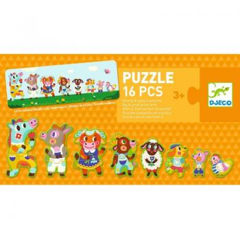 Djeco Bauernhof Puzzle Duo (16 Teile)