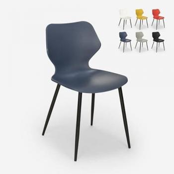 Chaise Métallique Moderne AHD – Bleu, design minimaliste