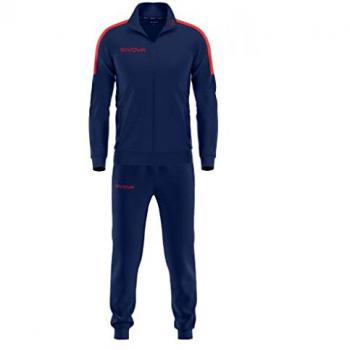 Blue/Red Givova Revolution Tracksuit for 10-12 Year Olds (Boys & Girls)