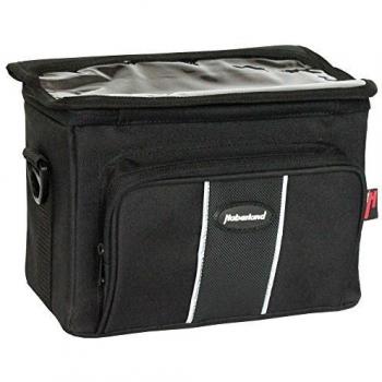 Schwarze 6 l Lenkertasche für Erwachsene – Haberland Unisex mit Klickfix‑Adapter