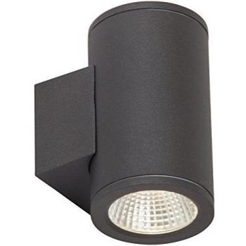 AEG Argo LED‑Wandlicht, Lotus‑Effekt, 8 cm, Anthrazit, 2 Flammen