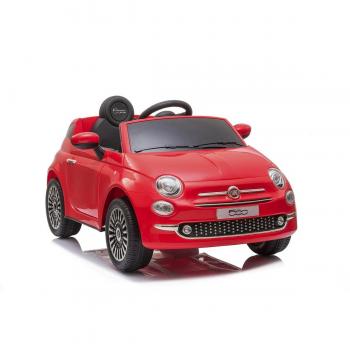 Mini Fiat 500 RGB (Rojo) – RC, MP3 y Batería 12 V