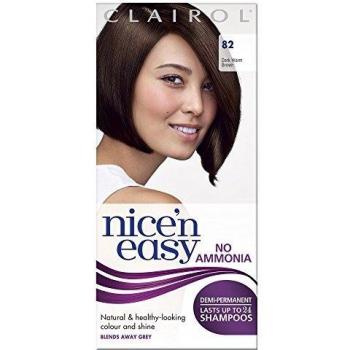 Clairol Nice'n Easy 82 Dark Warm Brown, Semi-Permanente Haarfarbe