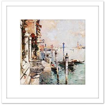 Artery8 Venice Grand Canal 8x8 White Mount Art