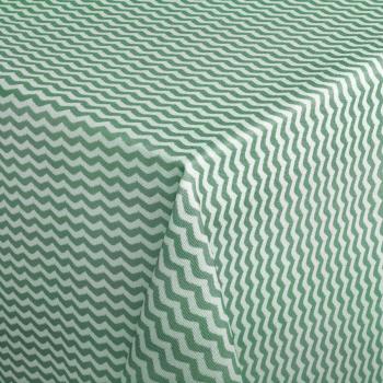 Nappe Décor Waves – Taille 110x140 cm, couleur vert sauge (ERWIN M.)