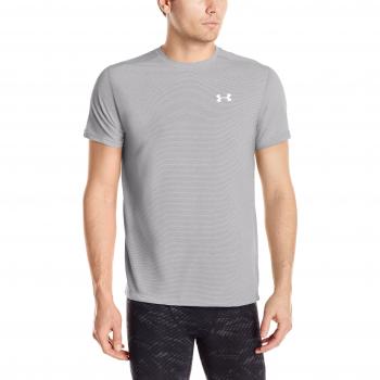Unter Armour Herren Threadborne Streaker SS Kurzarmshirt Steel Light Charcoal Medium Heather/Reflective XXL