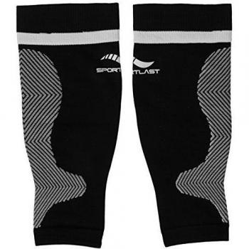 Pantorrillera Trail D450NB Medilast Unisex, Negro/Blanco, Talla L