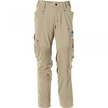Mascot Light Khaki Work Trousers with Knee Pad Pockets 76C58