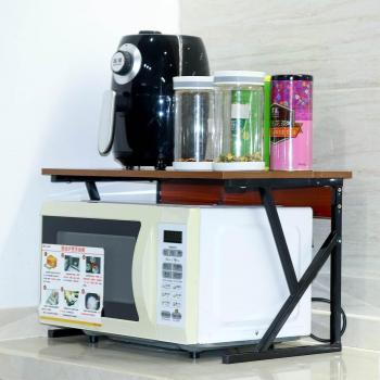 Microwave Stand with Double Shelves