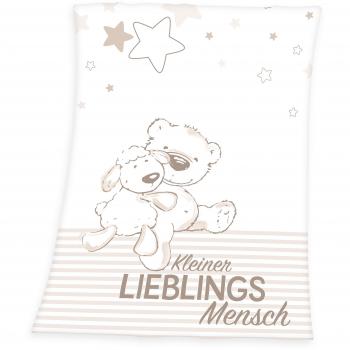 Herding Babydecke, Lieblingsmensch Design, 75 x 100 cm, Microfaser